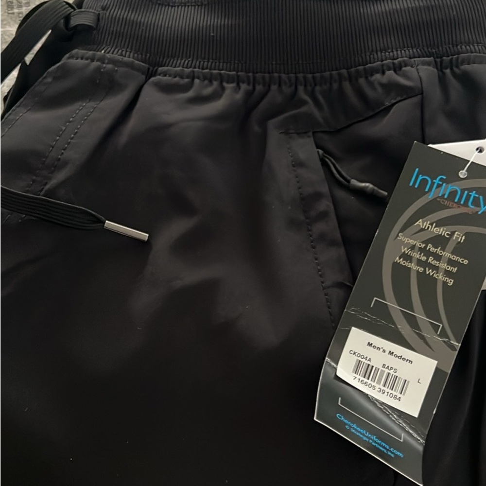 Black Men’s Cherokee Infinity Jogger Scrub Bottoms